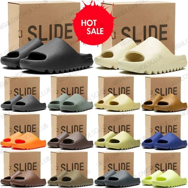 free shipping with box designer slides men women slippers mens stylish sandals Black Red sliders summer beach slipper outdoor sandal