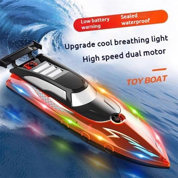 Light Remote Control Boat Toy Medium HighSpeed Speedboat Sailing Boat Model Electric Birthday Yacht 250909BJ