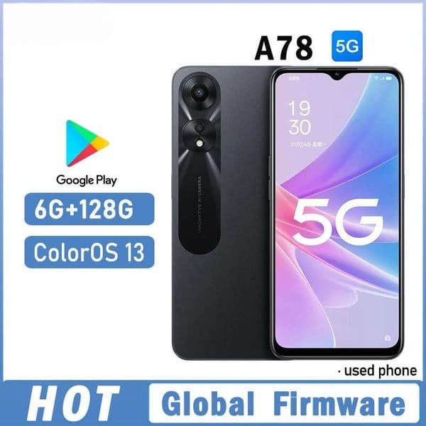 5G SmartPhone Global firmware MTK Dimensity 700 ColorOS 13 RAM 6GB ROM 128GB 6.56" camera 50MP 5000mAh used phone