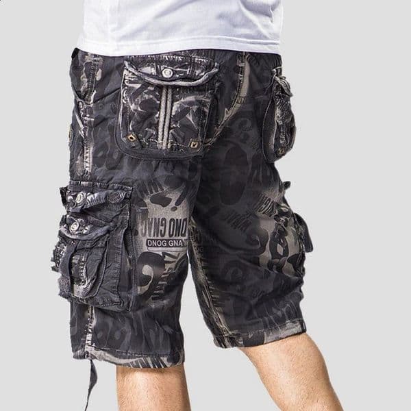 COLDKER Cargo Shorts for Men Multiple Pockets Hiking Mens Cargo Shorts Camo Male Bermuda Short Pants Daily Wear 250910BJ
