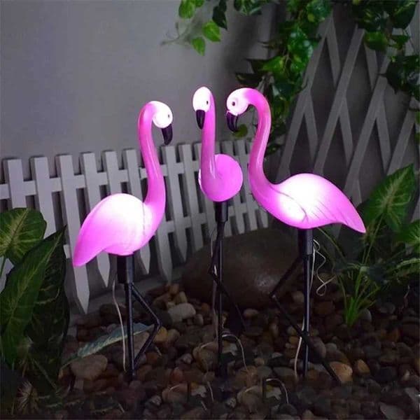 Creative Led Solar Garden Light Outdoor Flamingo Shape Night Light Waterproof Lawn Landscape Lamp For Home Yard Patio Decoration Z250911