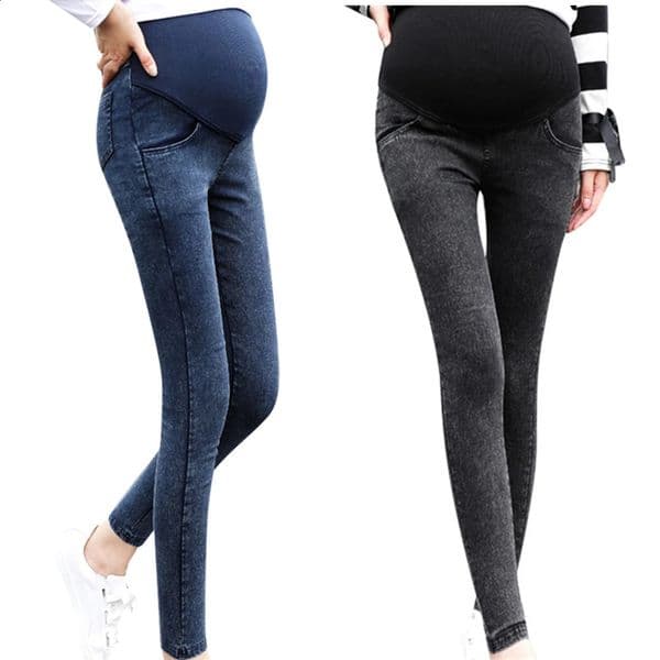 Jeans Women Pregnancy Maternity Clothing Jeans Black Pants For Pregnant Women Clothes Nursing Trousers Denim Jeans Womens 250910BJ