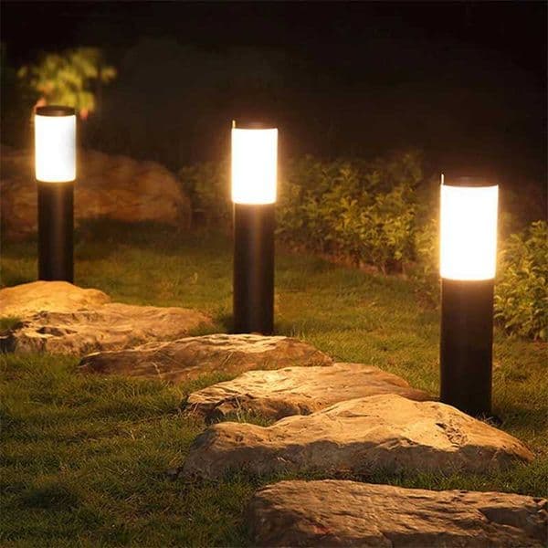 Solar Garden Light Solar Stainless Steel Garden Path Light Outdoor Landscape Light Gate Column Patio Yard Driveway Lawn Light Z250911