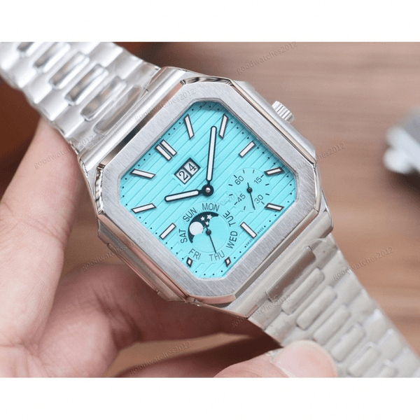 Luxury men's brand 5712 kinetic energy storage watch, classic stainless steel automatic mechanical men's watch