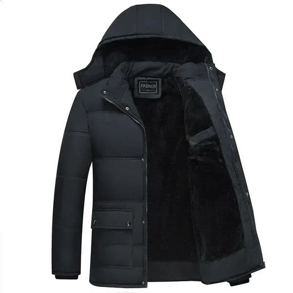 Parka Men Coats Winter Jacket Thicken Hooded Waterproof Outwear Warm Coat Casual Mens Jackets Overcoat Fur Thicking 250911BANJIA