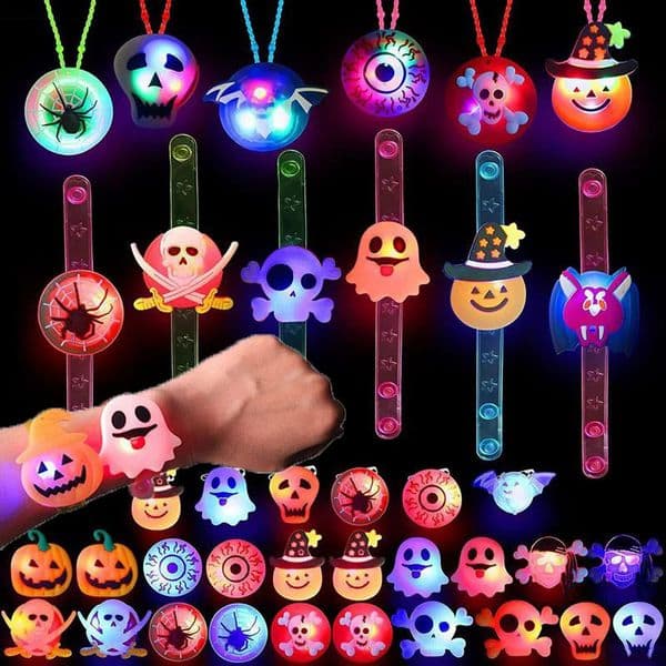 51020pcs Glowing Bracelets Rings Children Toys Props Christmas Halloween Party Decoration Treat Kids Party Gift Pinata Filler 250911BJ