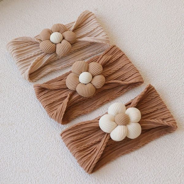 Flower Nylon Girl Hairband Elastic Soft Baby Headband for Children Turban Headwear for born Baby Kids Hair Accessories 250910BJ