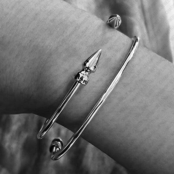 Luxury Jewlery Chrome Bracelet Designer Bracelet Double Bullet Open Cuff Stainless Steel Designer for Women High End Statement Trendy Premium Elegant Gift