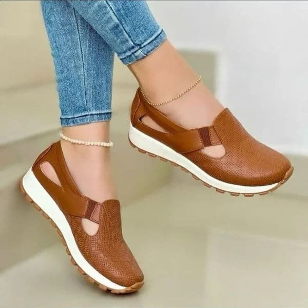 Ladies Shoes Slipon Womens Vulcanize Shoes Fashion Hollow Out Plus Size Outdoor Outdoor Casual Shoes 250910BJ