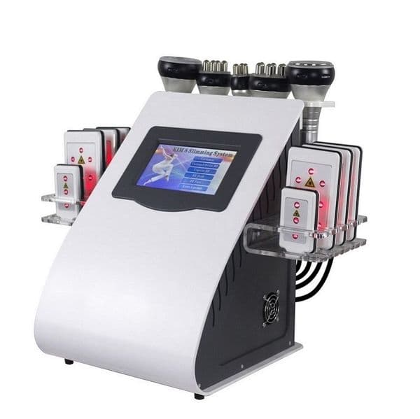 6 In 1 Vacuum 40K Cavitation Rf Lipo Laser Kim 8 Slimming System Rf Lipolaser Cavitation Machine for Home Use