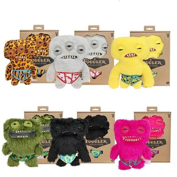 2026 New Wideeyed Tooths Monster Plush Dolls Soft Fuggler Stuffed Pants Gap Toothed Mcgoo Monstrosity Peluche Birthday Toys Z250912 Toys