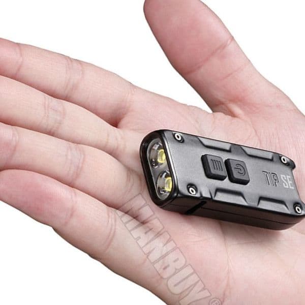 Nitecore TIP SE Mini Metal Key Button Light with Clip 700LMs 2x P8 LEDs Pocket Torch EDC TypeC USB Rechargeable Flashlight