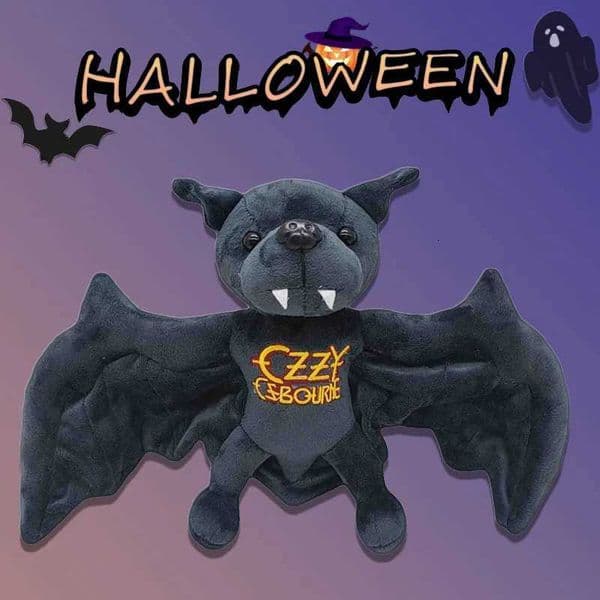 2026 New New 35Cm Ozzy Osbourne Plush Toys Halloween Unique Gray Atmosphere Decoration Simulated Bat Decor For Party Gifts Kids Friends Designer