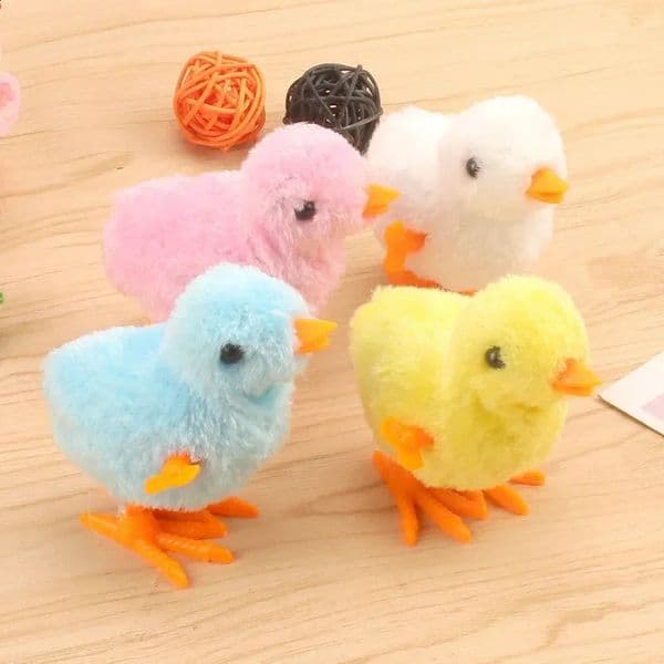 1pc WindUp Jumping Chicken Duck Toy Interactive Plush Simulation Toy for Babies Toddlers Perfect Birthday Gift 250911BJ