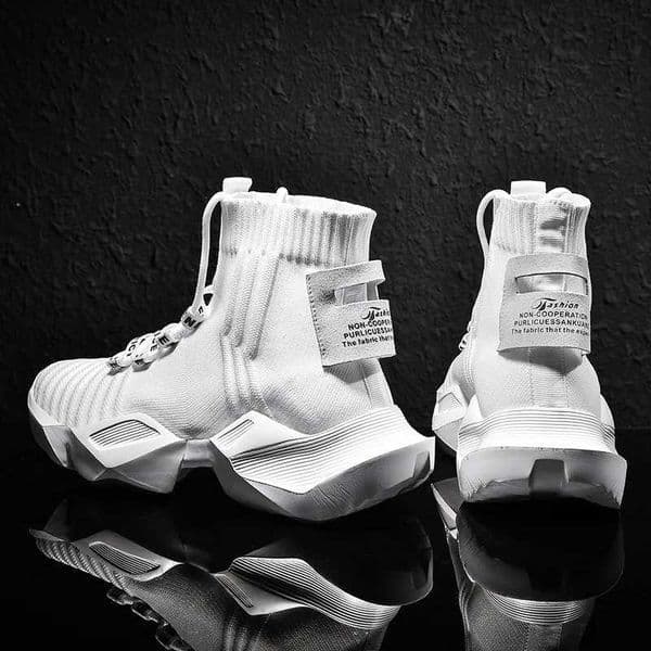 Socks Sneakers Men Knit Upper Breathable Sport Shoes Sock Boots Man Shoes High Top Running Shoes for Men Zapatillas De Deporte W250912
