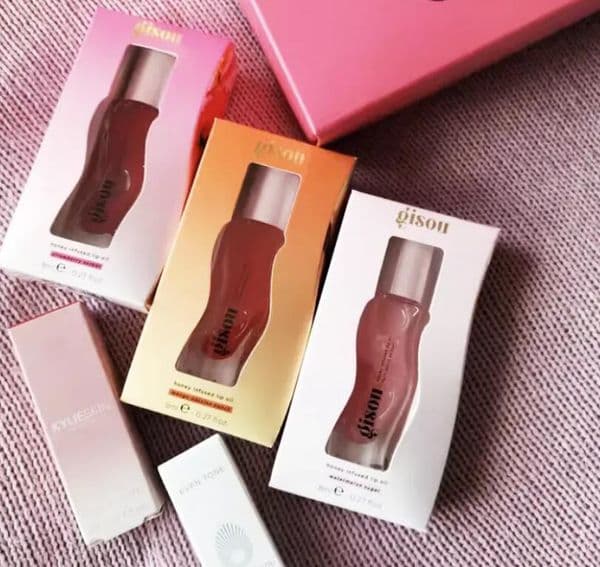 Designer Lipstick Gisou Oil lip plump Moisturizing Lip 8Ml Gold Coconut Fros Watermelon Sugar Strawberry Sarbet 6 Colors Fruit Plumping Honey Infused Lip Glos