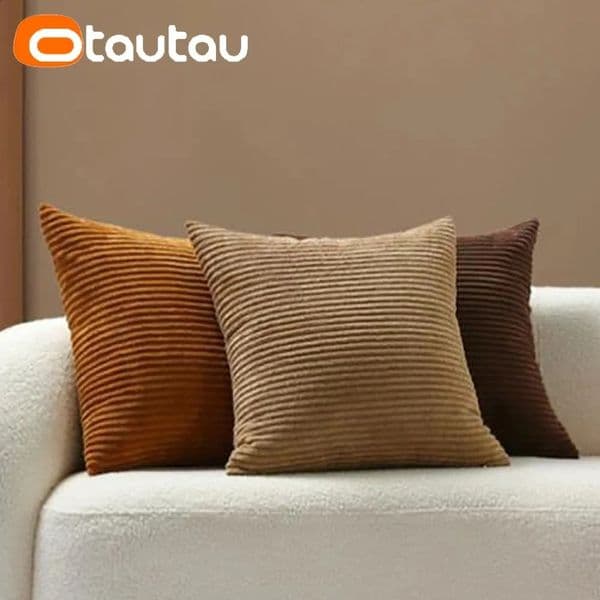 OTAUTAU Cotton Corduroy Cushion Cover Without Insert Throw Pillowcase 30x5040x4045x4550x5055x5060x60cm KD024 250909