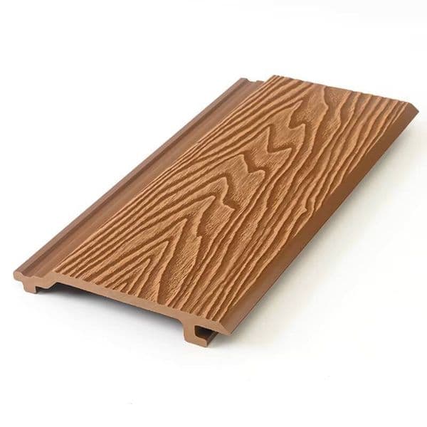 China Manufacturer Brown Color No Need Paint Fire Resistant Lightweight Wood Plastic Wall Panel