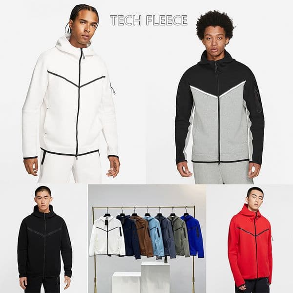 Tech Jacket Hoodies Mens Designer Sweatshirts Sweatpants Fashion Full Zip-Up Jacket Trousers For Men Women tech fleece Streetwear Sports Suit Size M-2XL