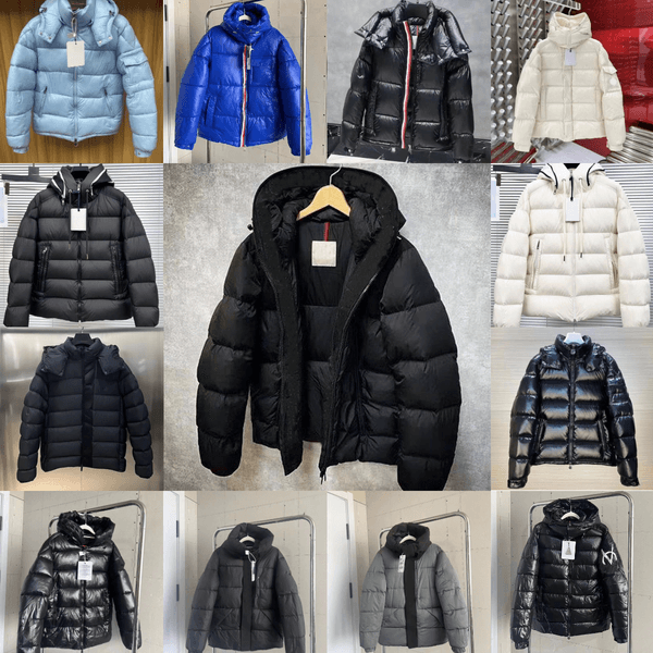 mon clers Designer Puffer Jacket Parka Body Warmer Thick Hooded Coat Womens Winter Windbreaker Collar Zipper Jacket High Quality White Duck Puffer q6UD#