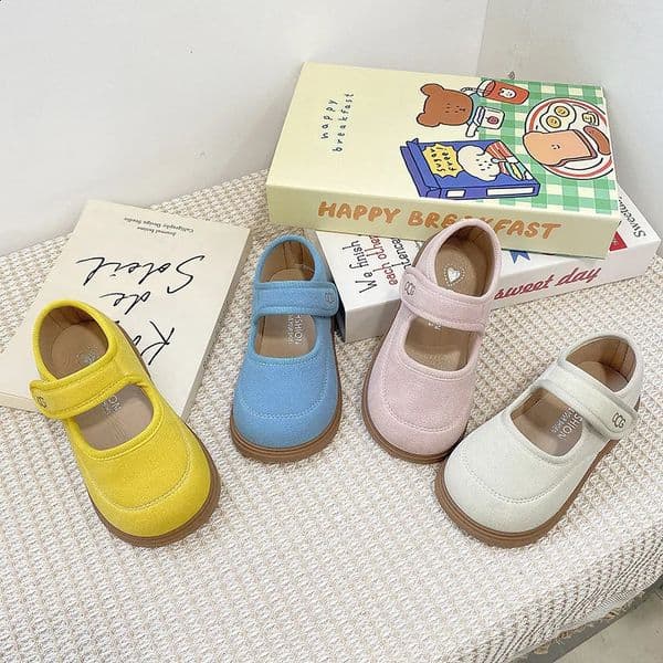 Girls Leather Shoes Spring Autumn Fashion Breathable Princess Shoes Lightweight Comfortable Child Casual Flats 250912BJ