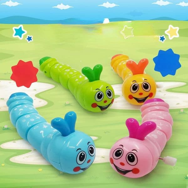 1 Piece Clockwork Cute Cartoon Animals Wind Up Toys for Children Shape Crawling Toy Baby Gift for Kids 250911BJ