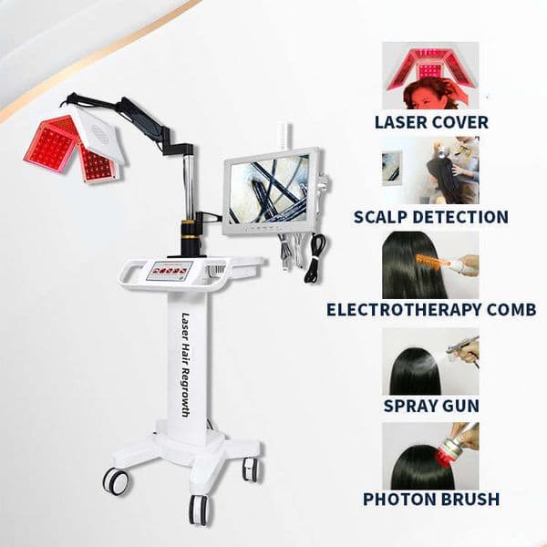 2025 Laser Hair Growth System Laser Therapy Hair Growth Laser Machine Red Light Private Label
