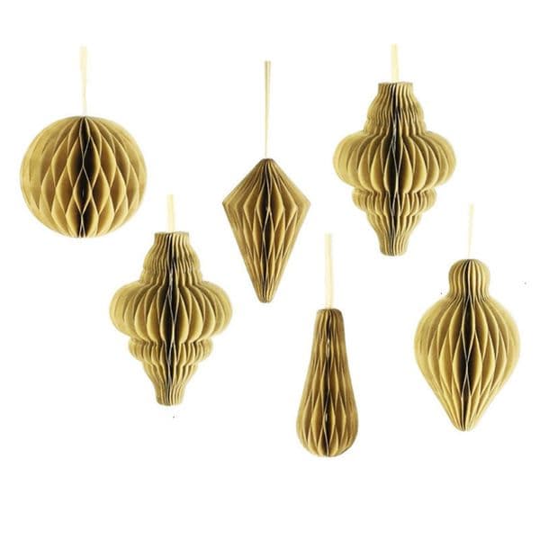 Thick Paper Window Display Ball Decoration Unique Honeycomb Hanging Ornament hot-sale products