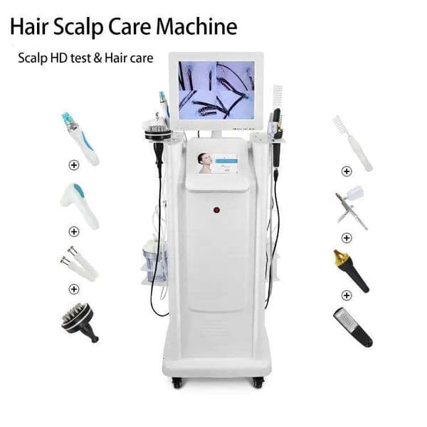 2025 8 In 1 Hair Care Analyzer Machine Massage Activate Hair Follicles Hair Relax Spray Gun Meridian Bruch Hair Growh Home /Clinic Use