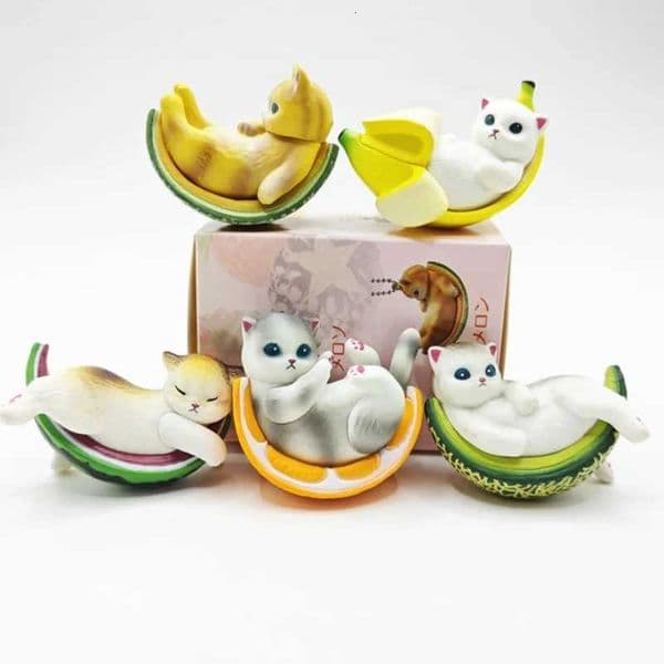 2024 Cat Blind Box Fruit Cat Figure Toys kittens Dolls Blind Bag Decoration Kids Christmas Gift X250913