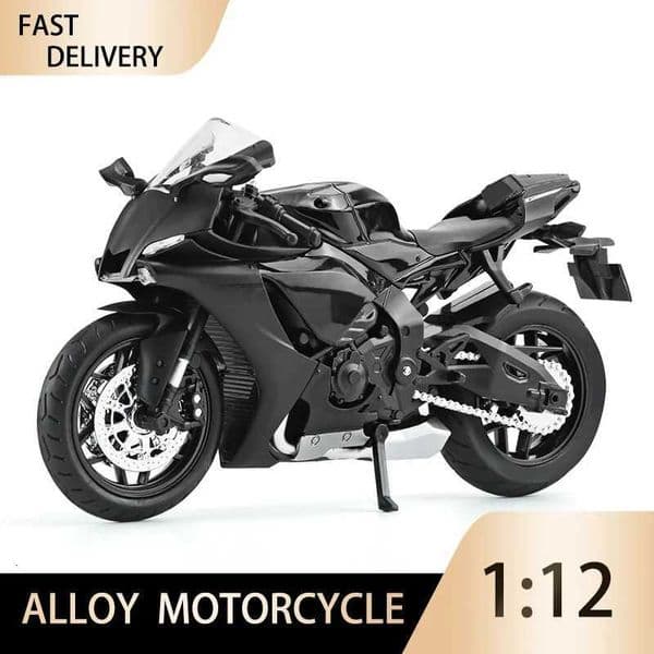 112 Yamaha YZFR1 Alloy Die Cast Motorcycle Model Toy Vehicle Collection Sound and Light Off Road Autocycle Boy Toys Car W250913