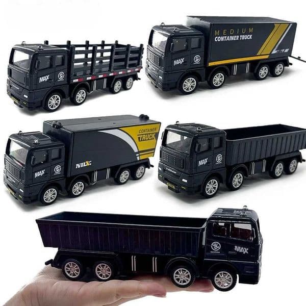 Simulation Transporter Container Truck Freight Vehicle Children Kids Pull Back Car Model Educational Toys for Boy Game Gift W250913