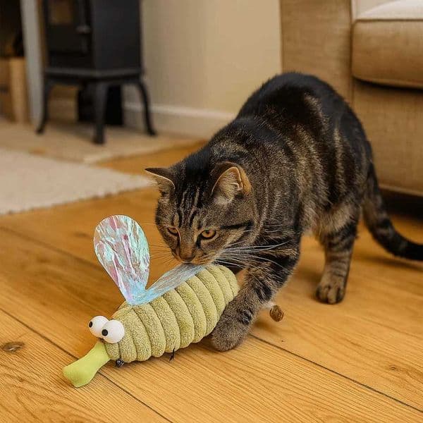 Cat Plush Toy Interactive Catnip Simulated Mosquito Kitten Toy Bite Resistant Teeth Cleaning Pet Catnip Toy Accessories X250913