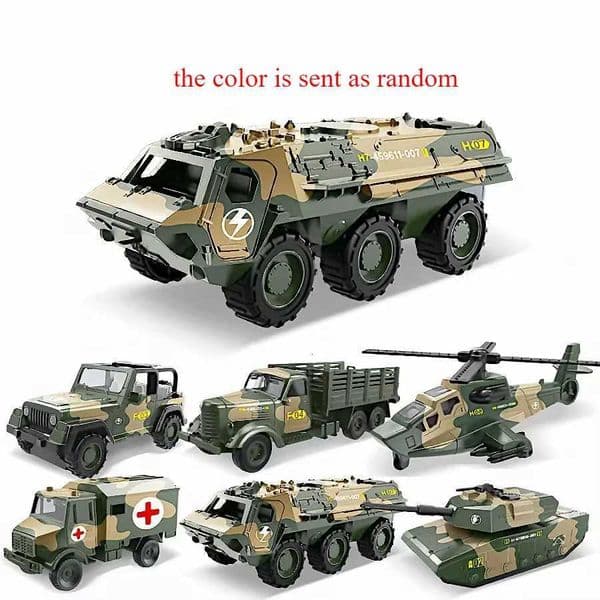 Alloy Metal Car Clockwork Simulation Military Armed Tank Armored Vehicle Car Truck Childrens Toy Model Helicopter W250913