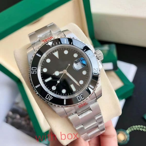 Sliding lock luxury ceramic bezel sapphire glass 2813 automatic mechanical 41mm fashion watches men's 904L stainless watch