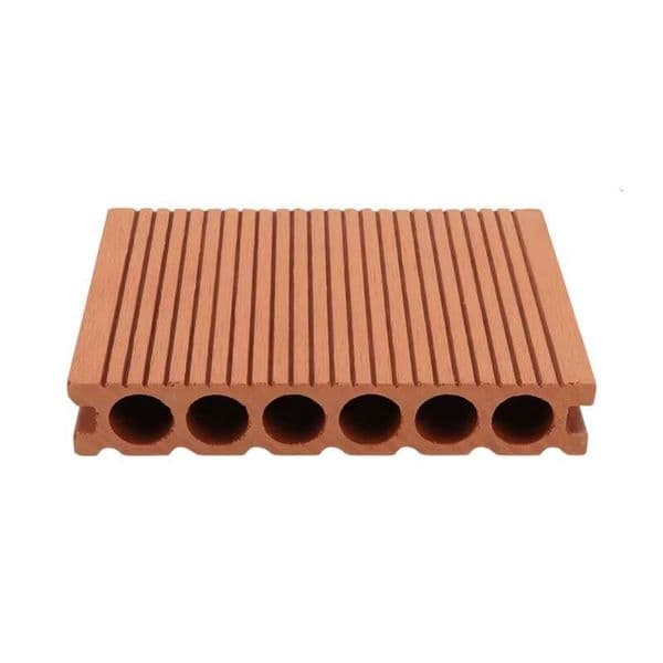 China Light Gray Low Fading Rate Wear-Resistant Dense Wood-Plastic Balcony Flooring