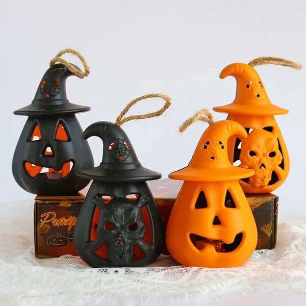 New Home Decoration Halloween Pumpkin Lantern Home Horror Props Terror Ghost Lantern Lamp Kids Toy DIY Skull Lamp Halloween X250913