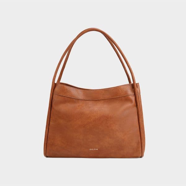HERMIN 2025 New Trendy Single Shoulder Underarm Bag Texture Student Large Capacity Commuter Bag Retro Tote Bag Women's Bag