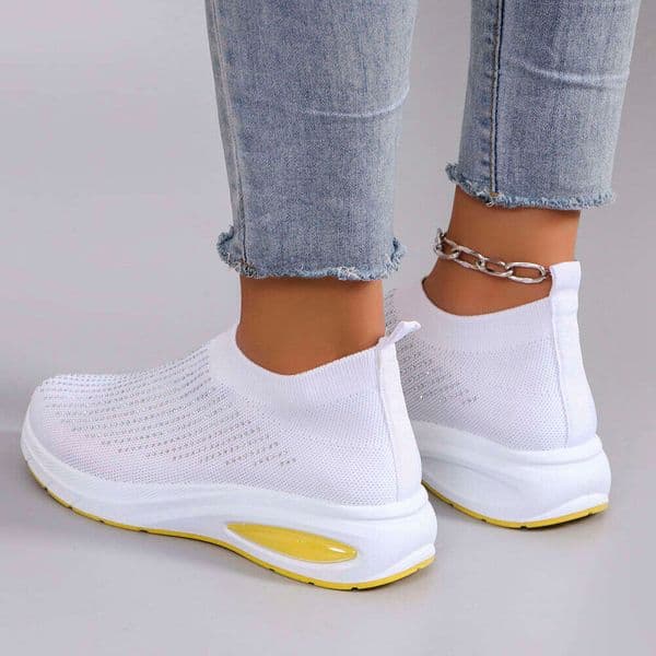 Spring new women's fashionable, breathable, lightweight, non-slip, wear-resistant, casual sports shoes, flat shoes