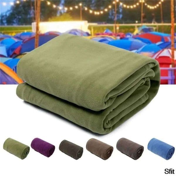 Ultra-Light Fleece Sleeping Bag Mat Tarp Under Insulated Picnic Blanket Camping Tent Travel