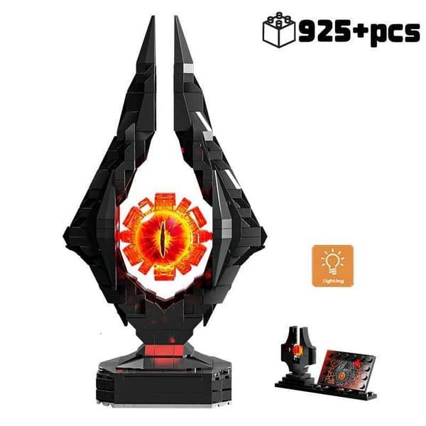 Creative Black Allfathers Eye Building Blocks Bricks with Light Classical Desktop Ornament Model Assembly Boys Toy For Kid Gift Z250915