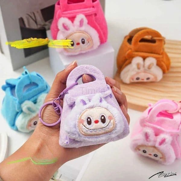 2025 Hot Selling Cute Sheep Plush - Cartoon Doll Keychain Jewelry Change Storage Bag Backpack Hanging Decoration U250808 ddmyDec