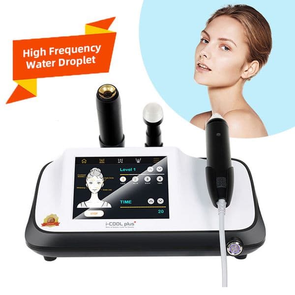 Portable 3 Handles Plasma High-frequency Waterdrop Meter RF Anti Aging Machine I-cool Plus+ Facial Treatment RF Vmax Skin Rejuvenation Moisturize Beauty Machine