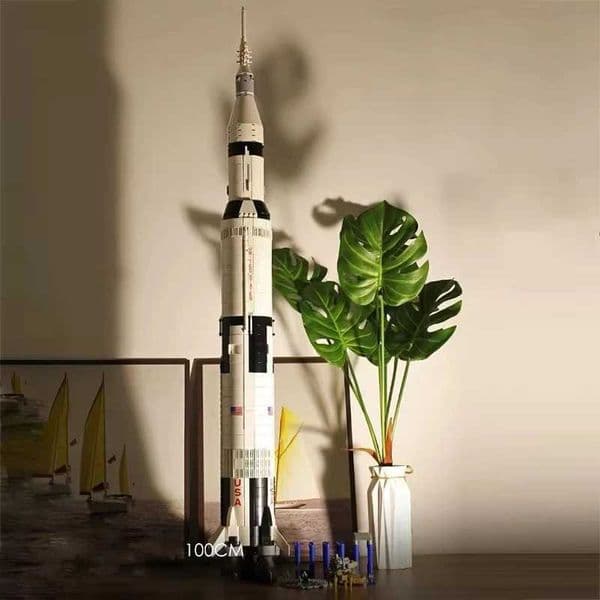lcks MOC Apollo Saturn 5 Model Building Blocks Space Rocket Series Set Assembled Toys Childrens Educational Birthday Gifts Z250915