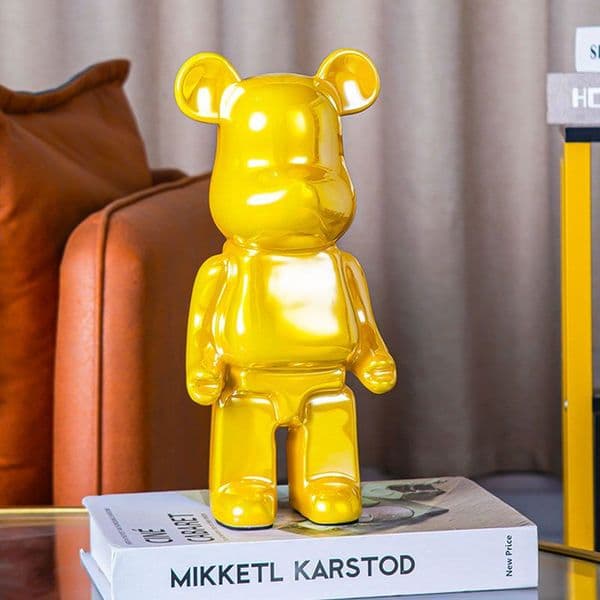 2025 Decorative Objects Figurines 28cm 400 Bear Statues and Sculptures Figure Ornaments Luxury Living Room Decoration Home Decor Christmas