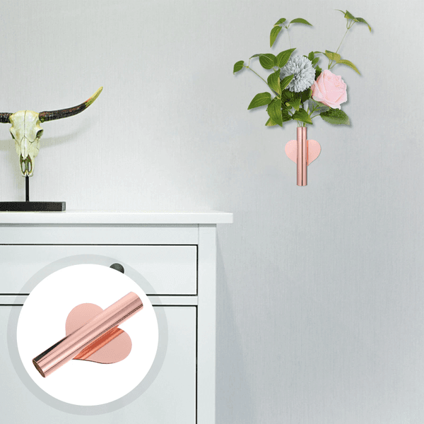 Vases 2 Pcs Wall Flower Living Room Decoration Holder Cupboard Stable Flowerpot Hanging Metal Mounted Planter