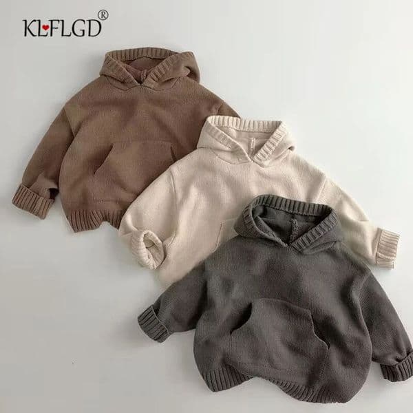 Korean Edition Boys and Girls Clothing Baby Sweater Toddler Knitted born Long Sleeve Cotton Pullover 250912