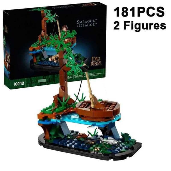 2026 New ICON Series Lord Of The Rings Smeagol And Django Creative Assembling Ornaments Building Blocks Christmas Boy Toy Gift Z250915 Toys