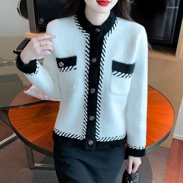 Womens Sweaters French Style Short Outwear For Women In Autumn And Winter 2025 Loose Cardigan L260529