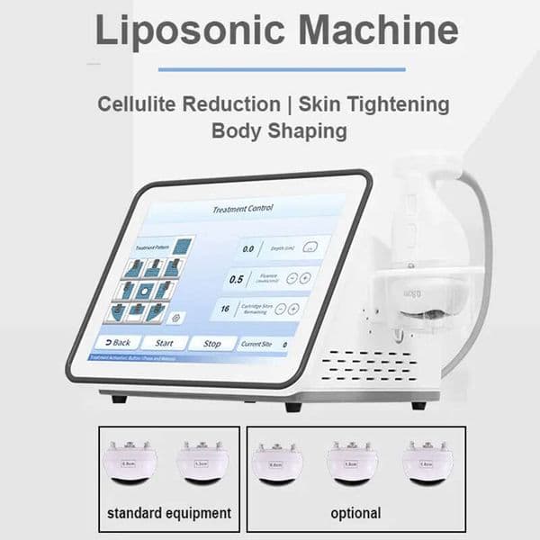 New Professional HIFU Machine Ultrasonic Device Face Lift Anti-Wrinkle Removal Liposonic Body Slimming Abdomen Ultrasound Fat Reduction Machine